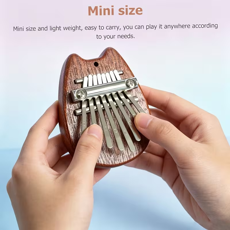 Musical Instrument Sounds - 8-Key Mini Kalimba (Thumb Piano) –Portable