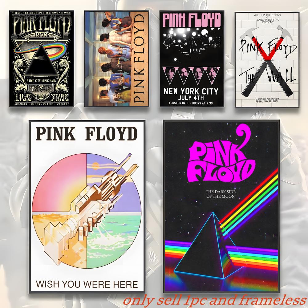 Musical Instrument Poster - Famous Classic Rock Band Pink Floyd-B