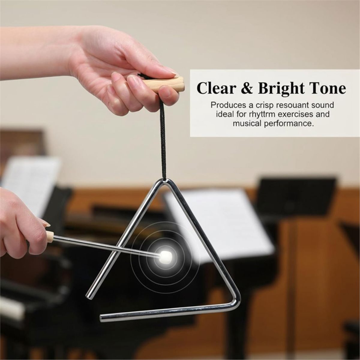 Triangle Beater Music - [MEGA SALE]2PCS 6 Inch Triangle Musical