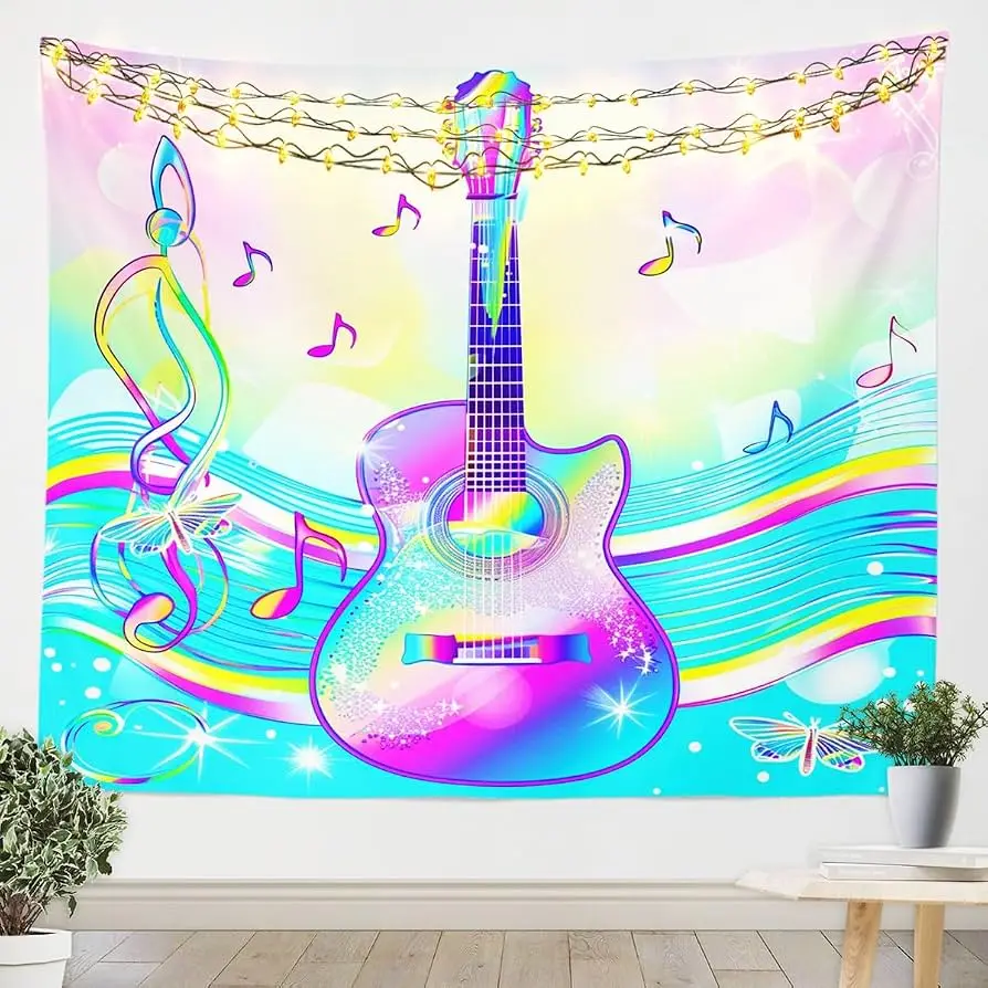 Guitar Tapestry Musical Instru - Musical Instrument Poster review and price