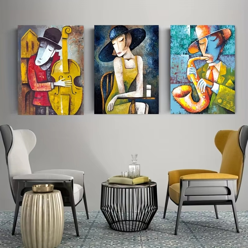 Abstract Picasso Artwork Man P - Picture Of Musical Instrument review and price