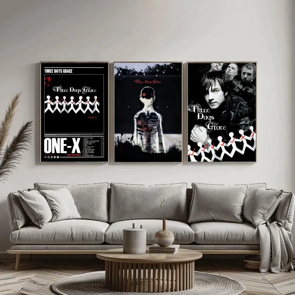 Rock band T-three days G-grace - Musical Instrument Poster review and price