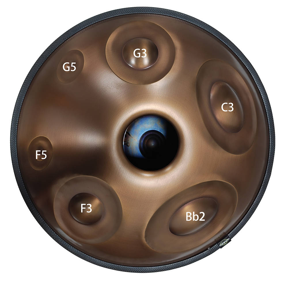 18 Notes Handpan Drum，in D Min - Musical Instrument Sounds review and price