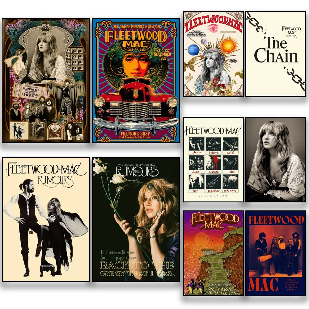 Band F-Fleetwood Mac Classic R - Musical Instrument Poster review and price