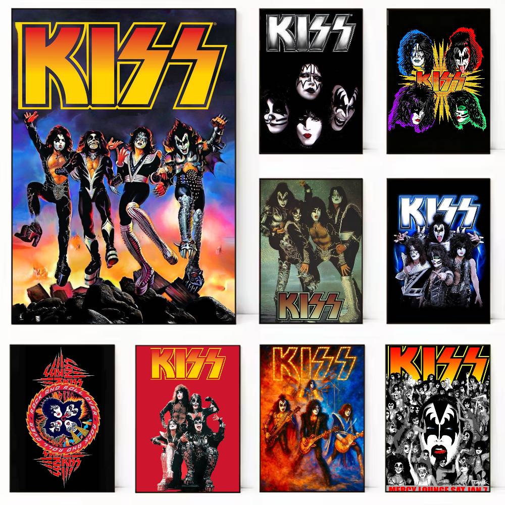 Band Rock Kiss Poster Versatil - Musical Instrument Poster review and price