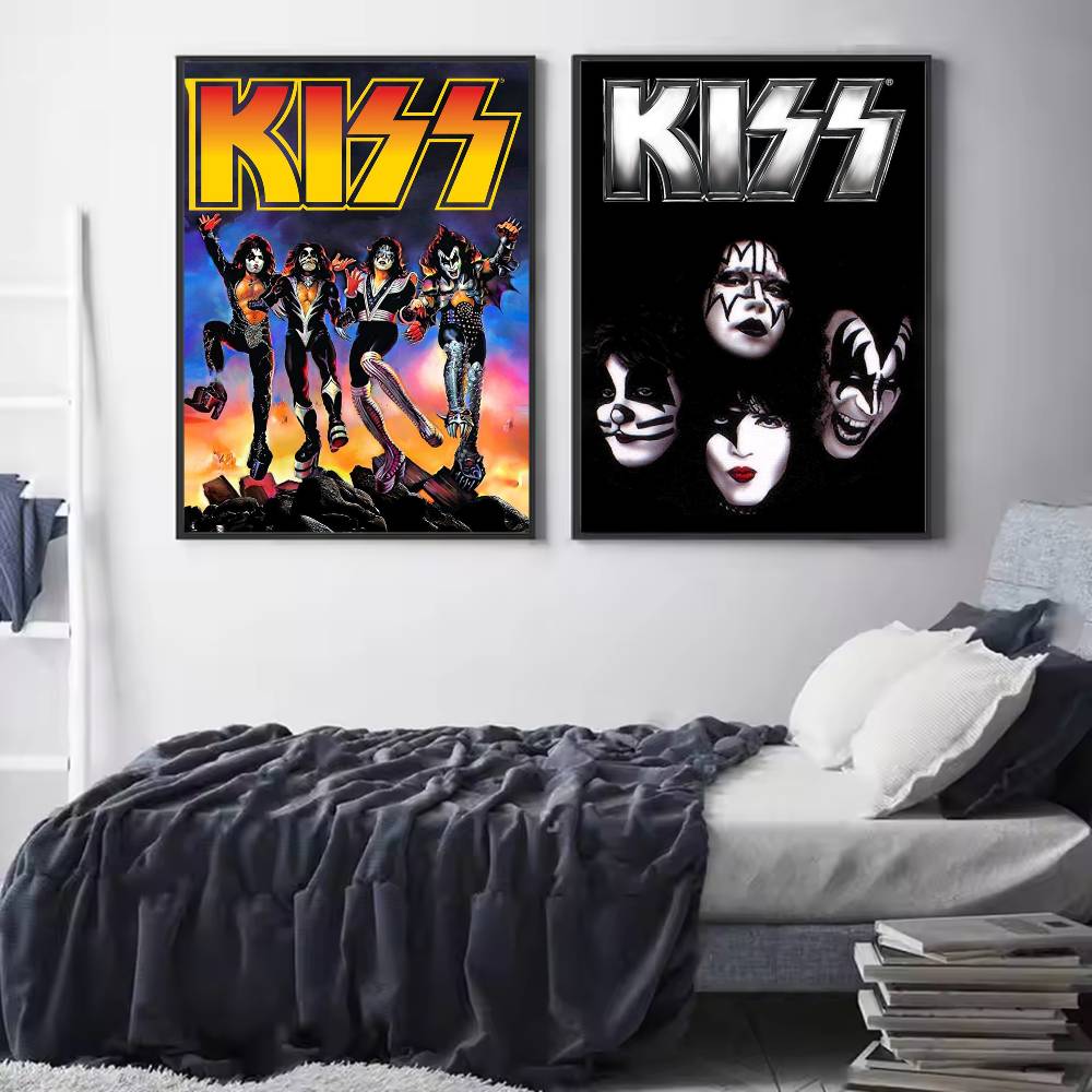 Band Rock Kiss Poster Versatil - Musical Instrument Poster review and price