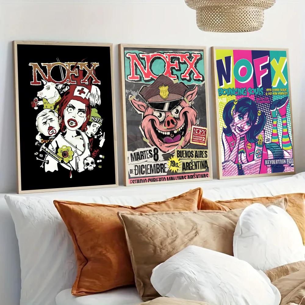 NOFX Band Punk Rock Poster Sel - Musical Instrument Poster review and price