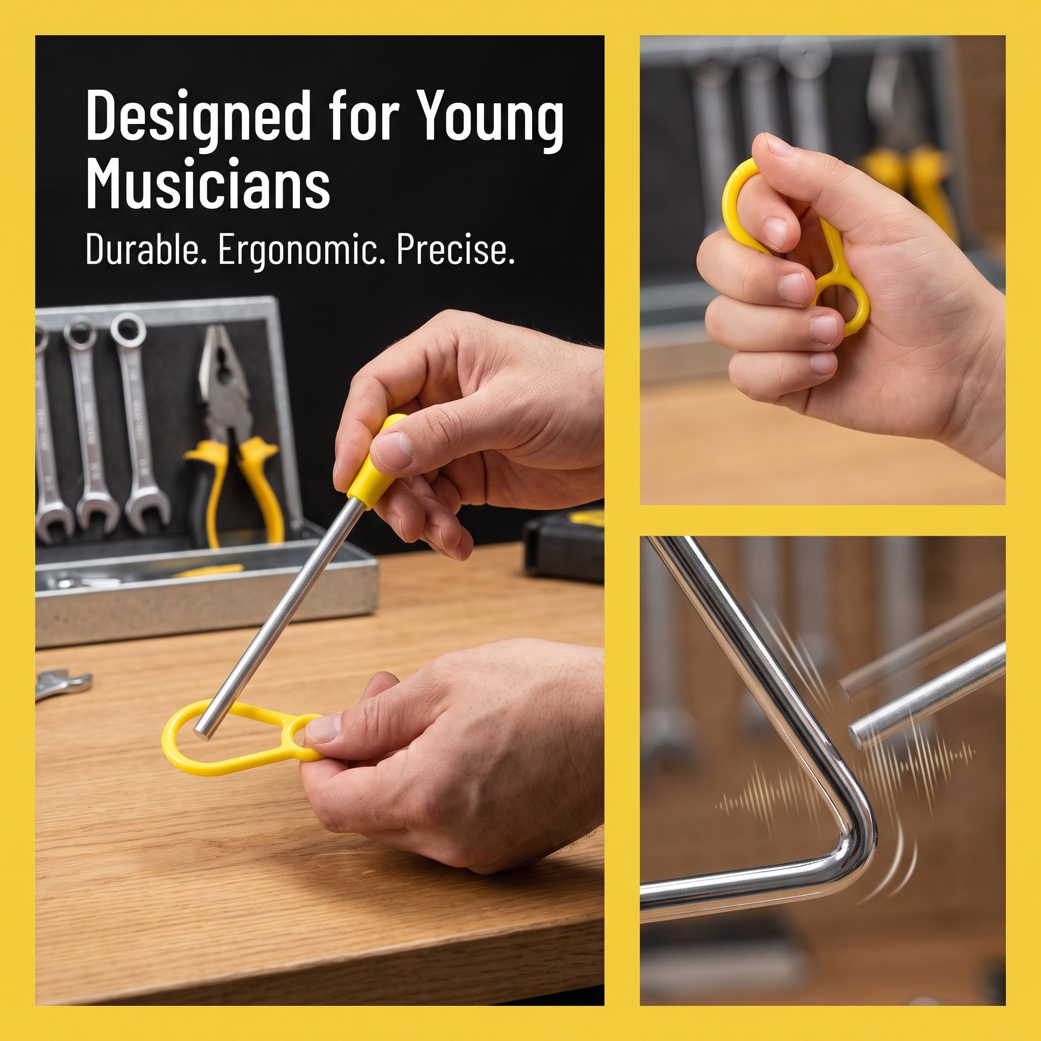 4 Pcs Classroom Percussion Rod - Triangle Beater Music review and price
