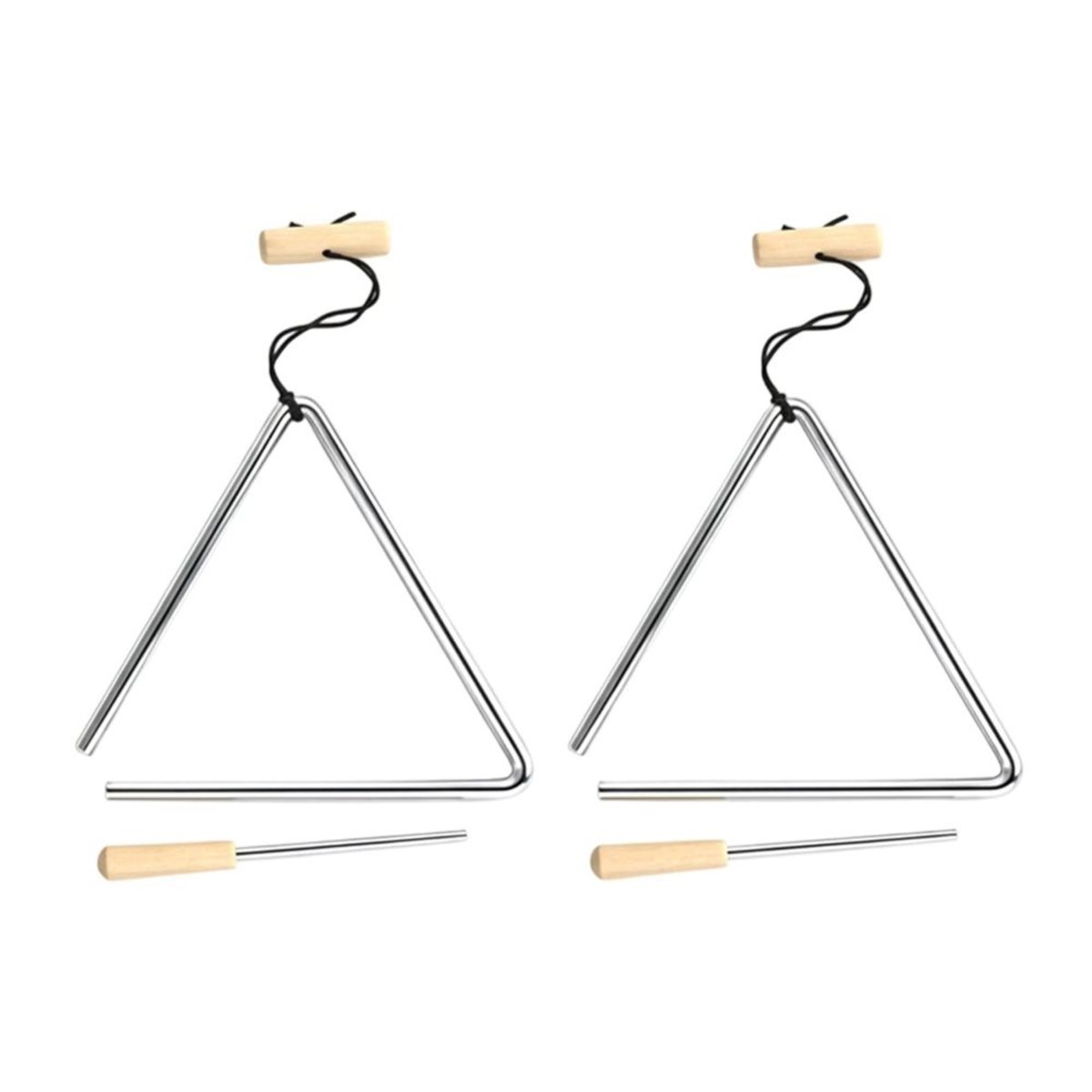 B72ABG 2PCS 6 Inch Triangle Mu - Triangle Beater Music review and price