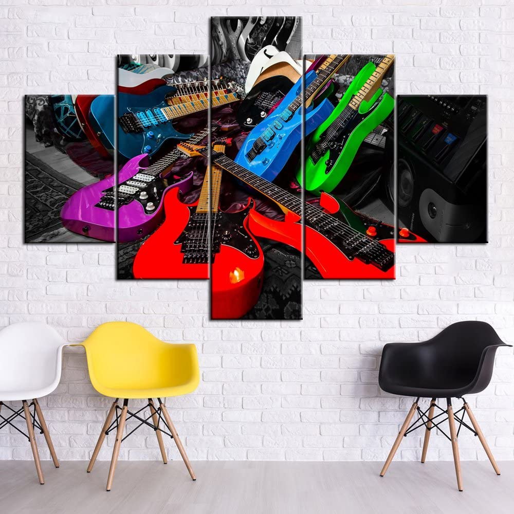 Unframed 5Pcs Musical Instrume - Picture Of Musical Instrument review and price