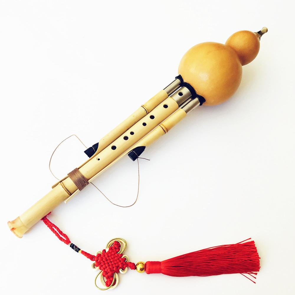 Chinese Handmade Hulusi Golden - Musical Instrument In Chinese review and price