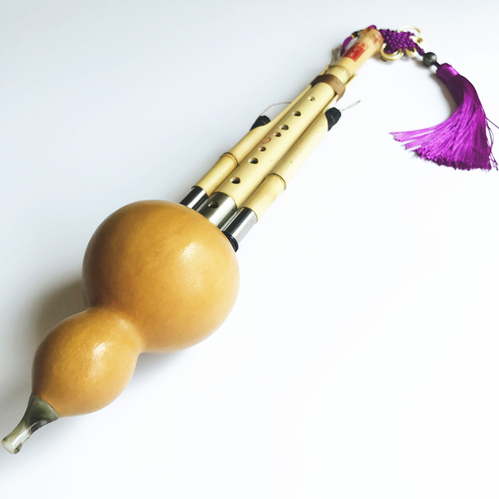 Chinese Handmade Hulusi Golden - Musical Instrument In Chinese review and price
