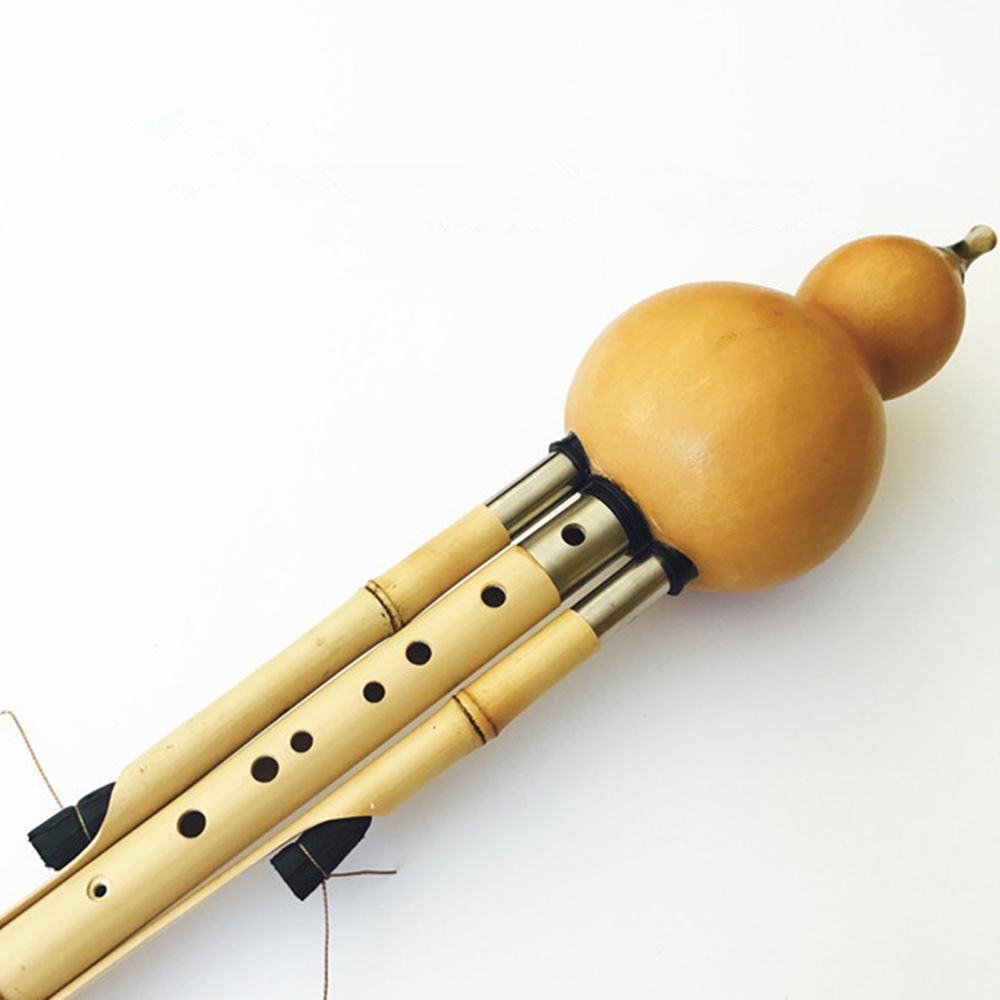 Chinese Handmade Hulusi Golden - Musical Instrument In Chinese review and price