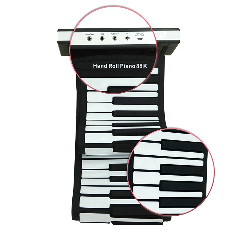 88 Keys Roll Up Piano MIDI Key - Musical Instrument Of Keyboard review and price