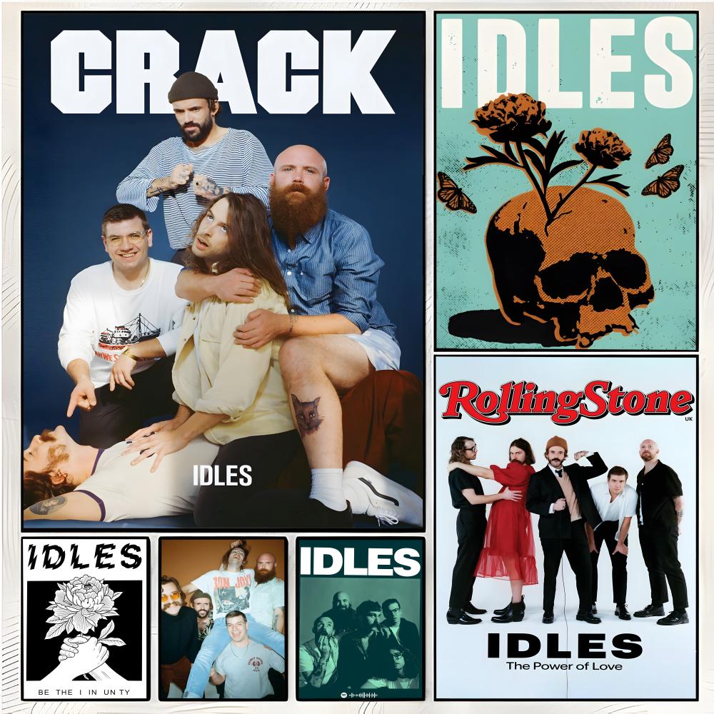 punk rock band poster I-IDLES  - Musical Instrument Poster review and price