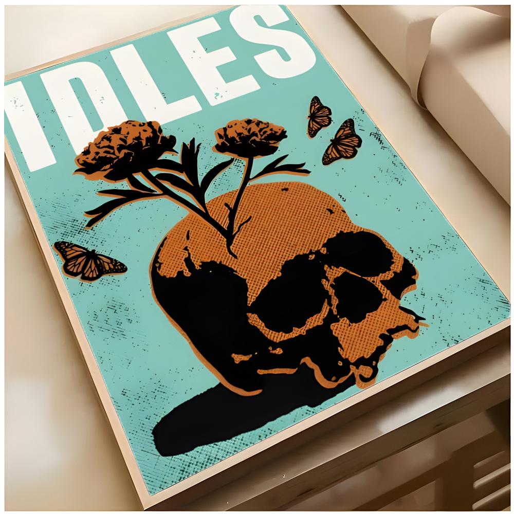 punk rock band poster I-IDLES  - Musical Instrument Poster review and price