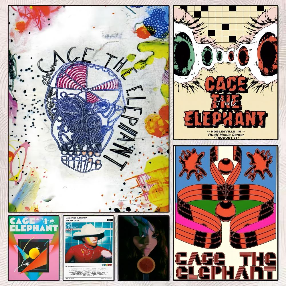 Pop Rock Band Cage The Elephan - Musical Instrument Poster review and price