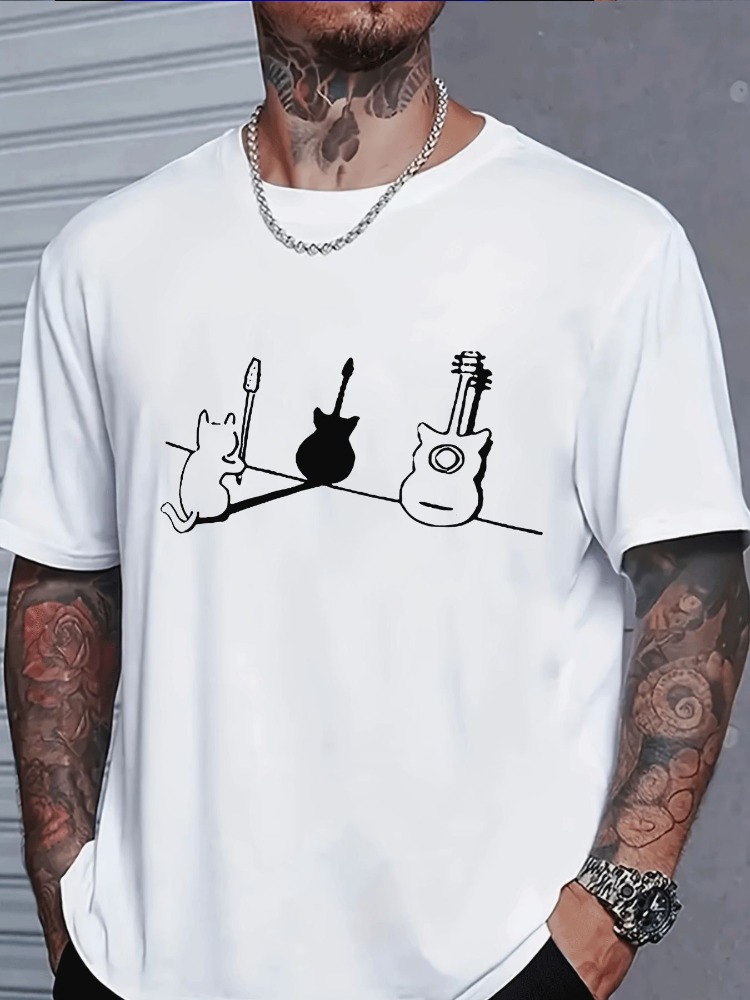 Minimal Line Art Mens Navy Sho - Musical Instrument Poster review and price