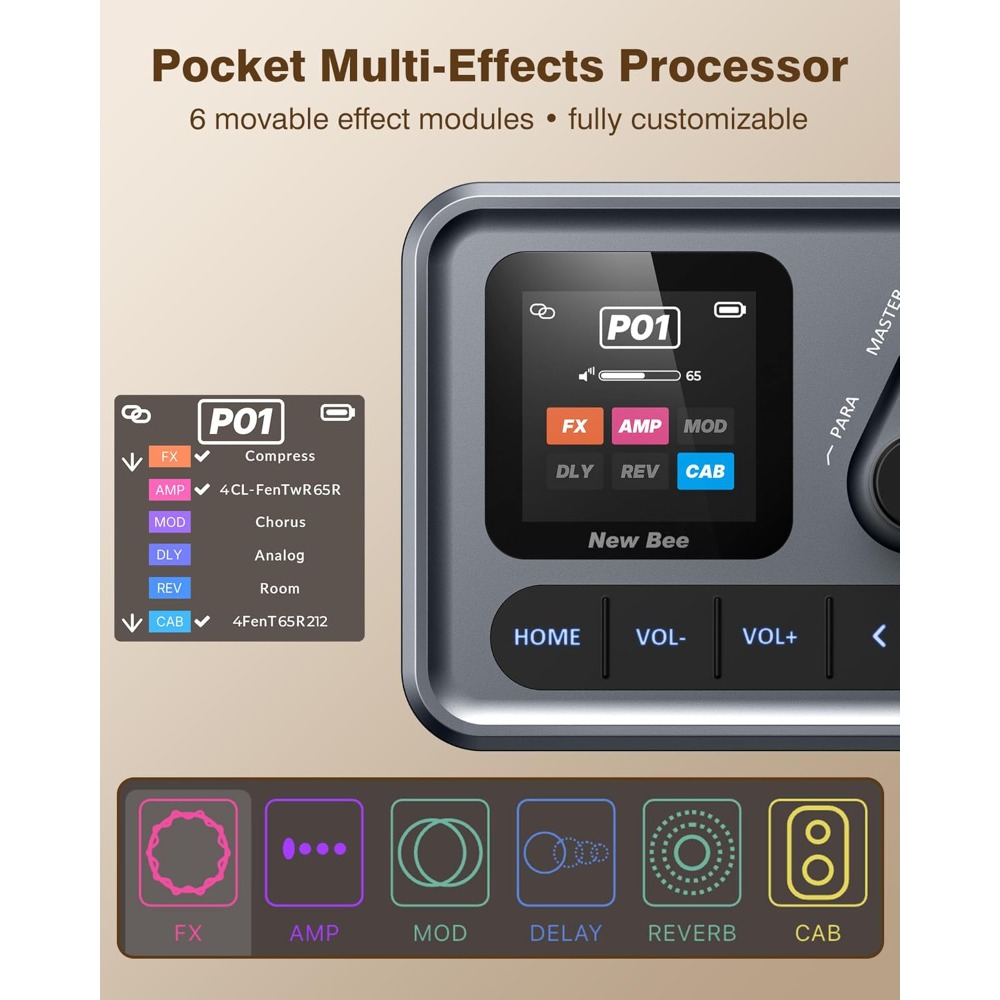 M-VAVE Pocket AMP Multi Effect - Musical Instrument Amplifier review and price
