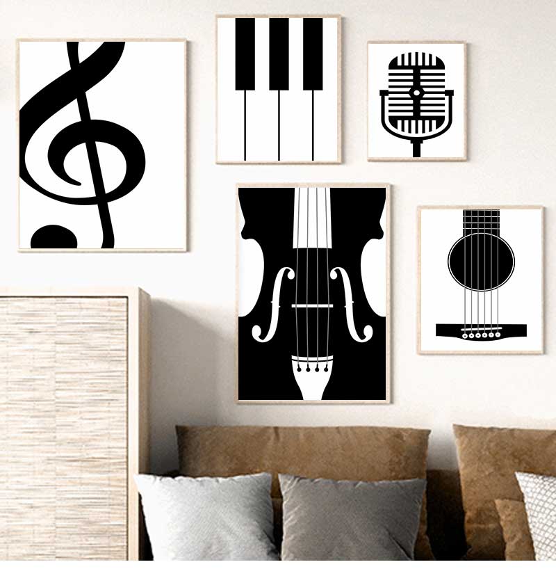 Minimalist Instrument Posters  - Picture Of Musical Instrument review and price