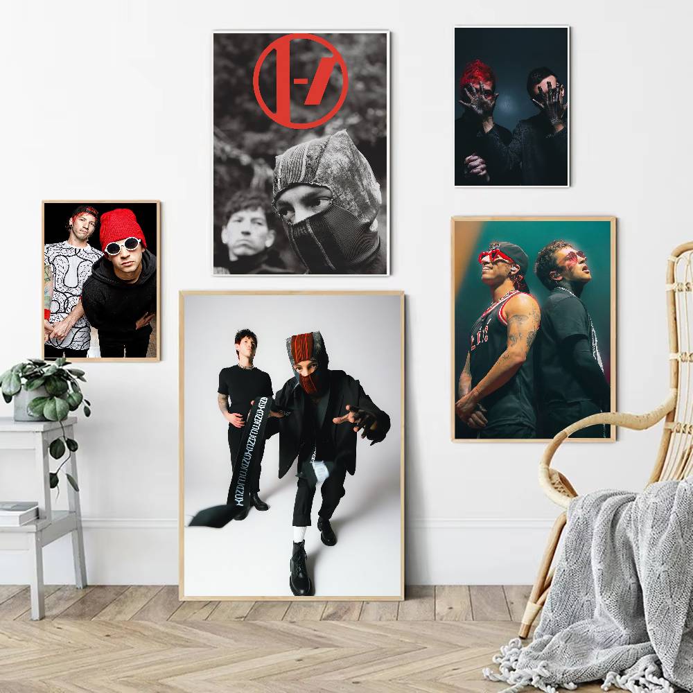 Rock Band Twenty One Pilots Ca - Musical Instrument Poster review and price