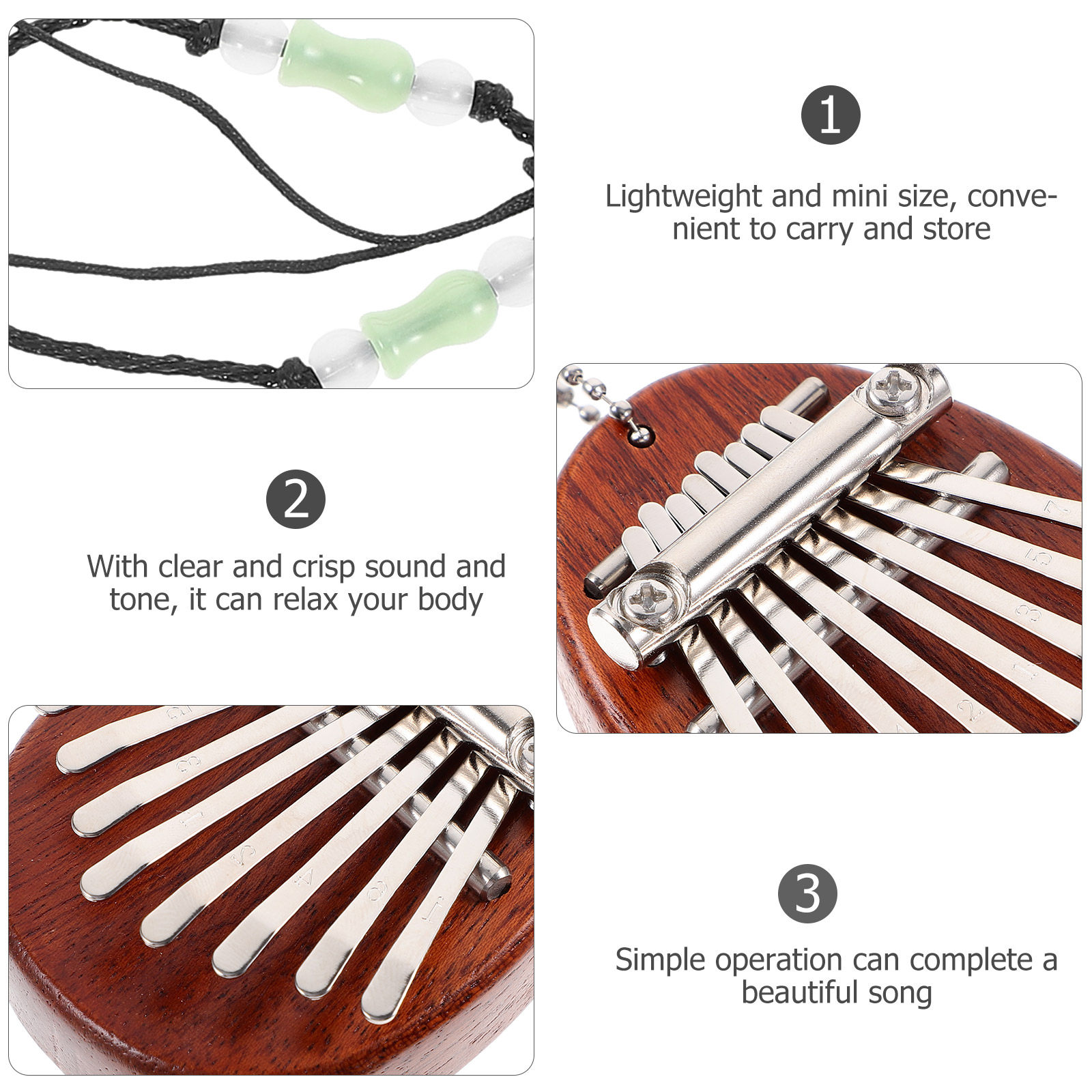 1Set 8 Keys Kalimba Thumb Pian - Musical Instrument Kalimba review and price