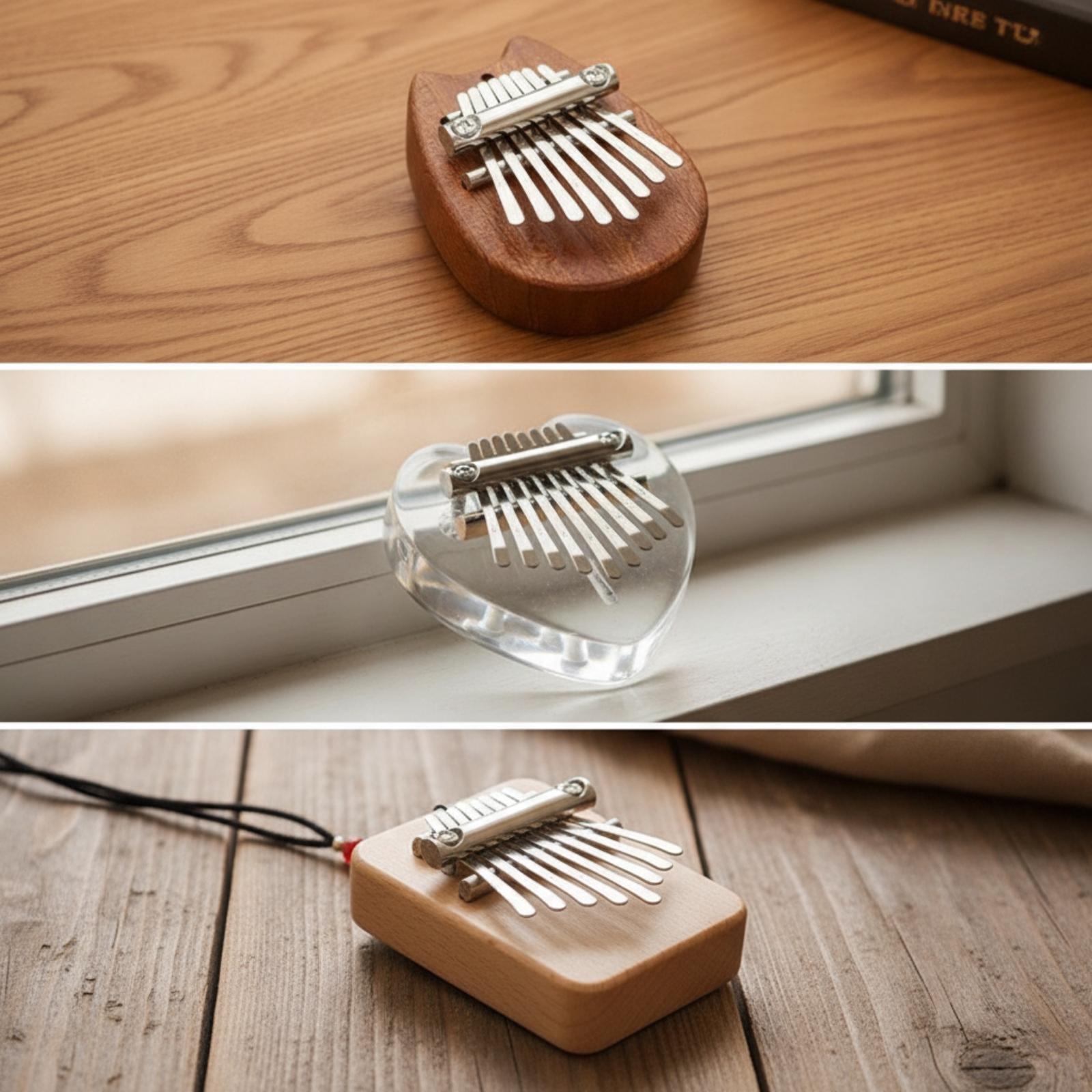 Mini Thumb Piano 8 Note Sapele - Musical Instrument Kalimba review and price