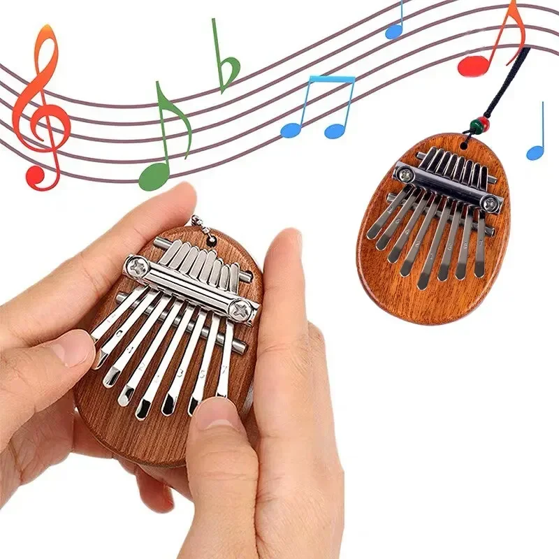 1Pcs Wood Mini Thumb Piano Mus - Musical Instrument Sounds review and price