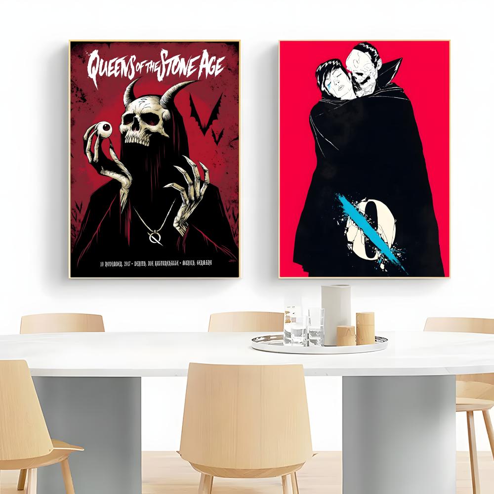stoner rock band Q-Queens Of T - Musical Instrument Poster review and price