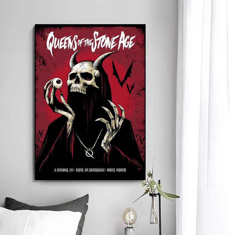 stoner rock band Q-Queens Of T - Musical Instrument Poster review and price