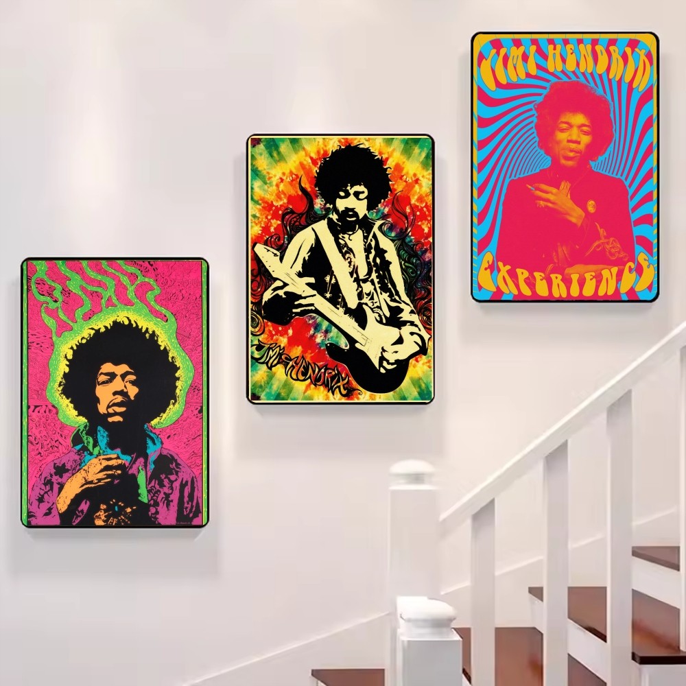 J-Jimi Hendrix Kraft Papper Po - Musical Instrument Poster review and price