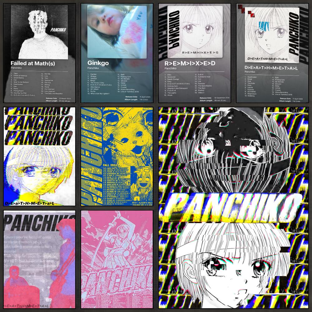 Band Panchiko Indie Rock DEATH - Musical Instrument Poster review and price