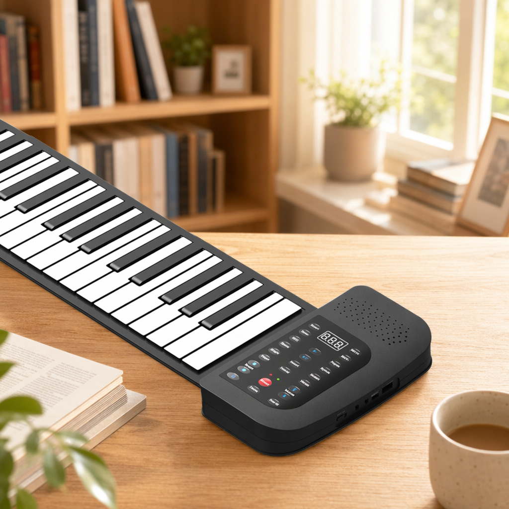 88-Key Roll Up Piano, Thick Si - Musical Instrument Of Keyboard review and price