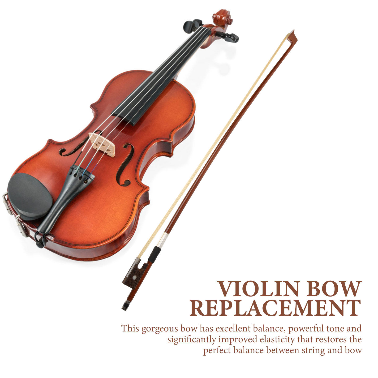 Violin Bow Parts Violin Wood F - Violin Musical Instrument review and price