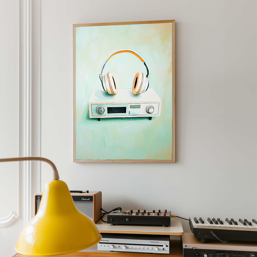 Retro Musical Art Poster Recor - Picture Of Musical Instrument review and price