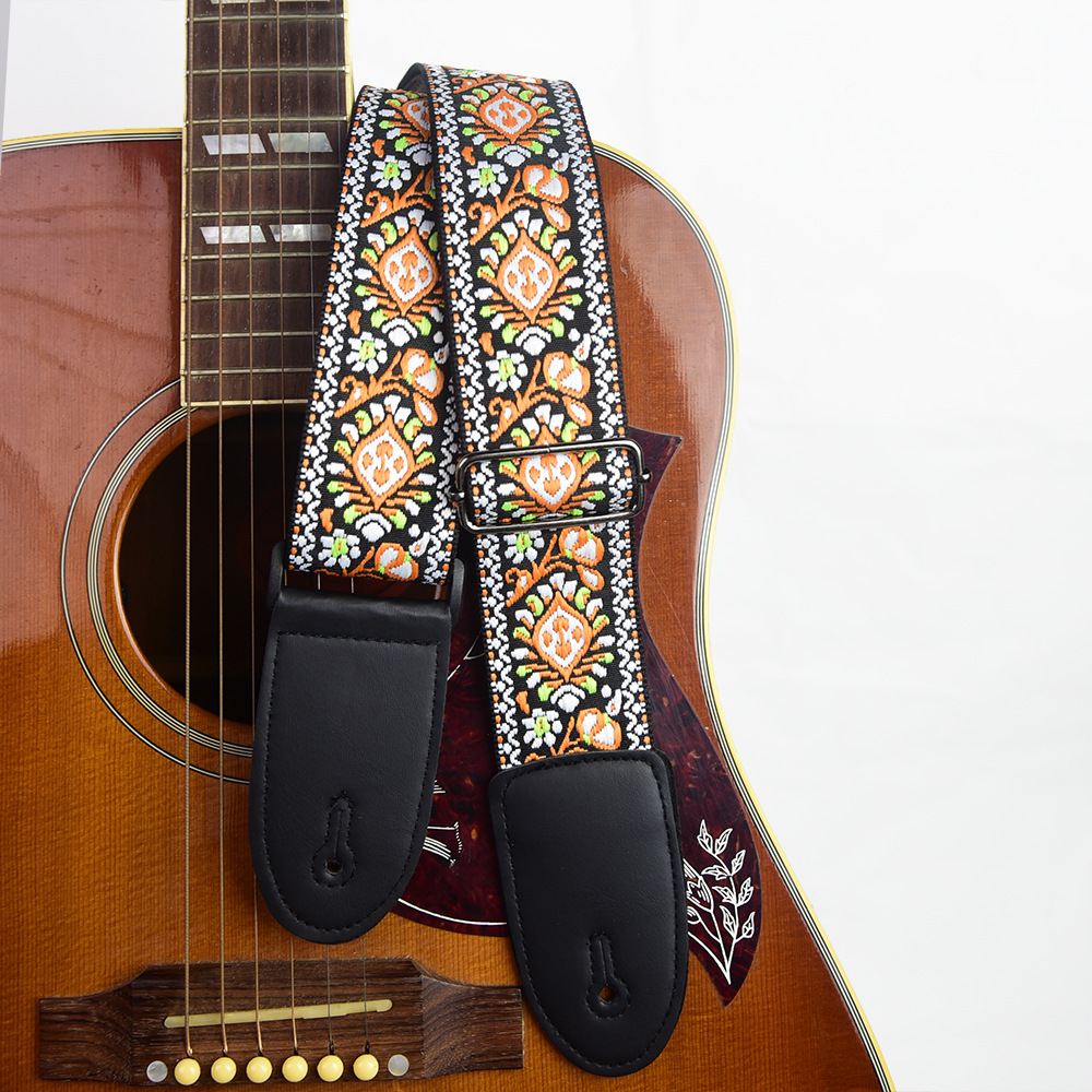 Adjustable Guitar Strap Embroi - Musical Instrument Sounds review and price