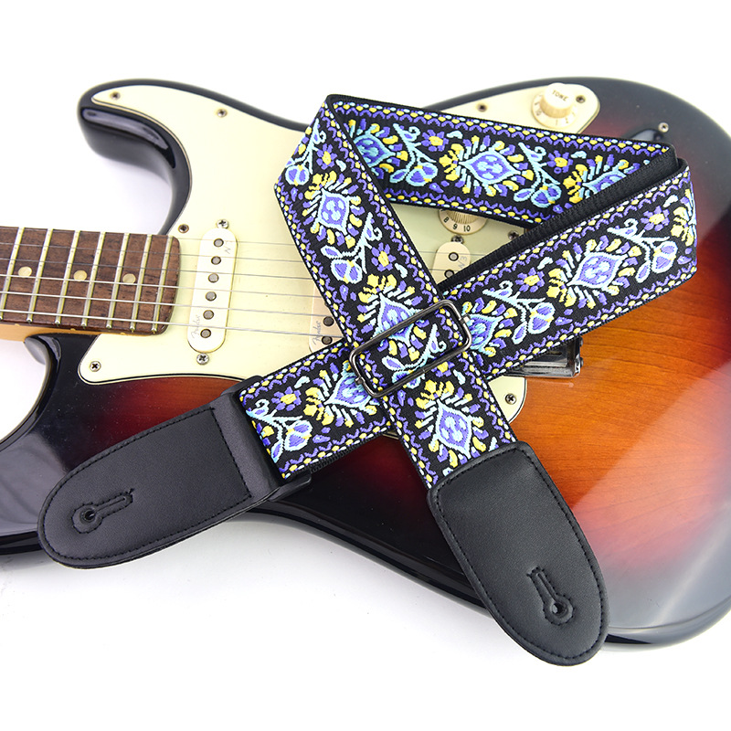 Adjustable Guitar Strap Embroi - Musical Instrument Sounds review and price