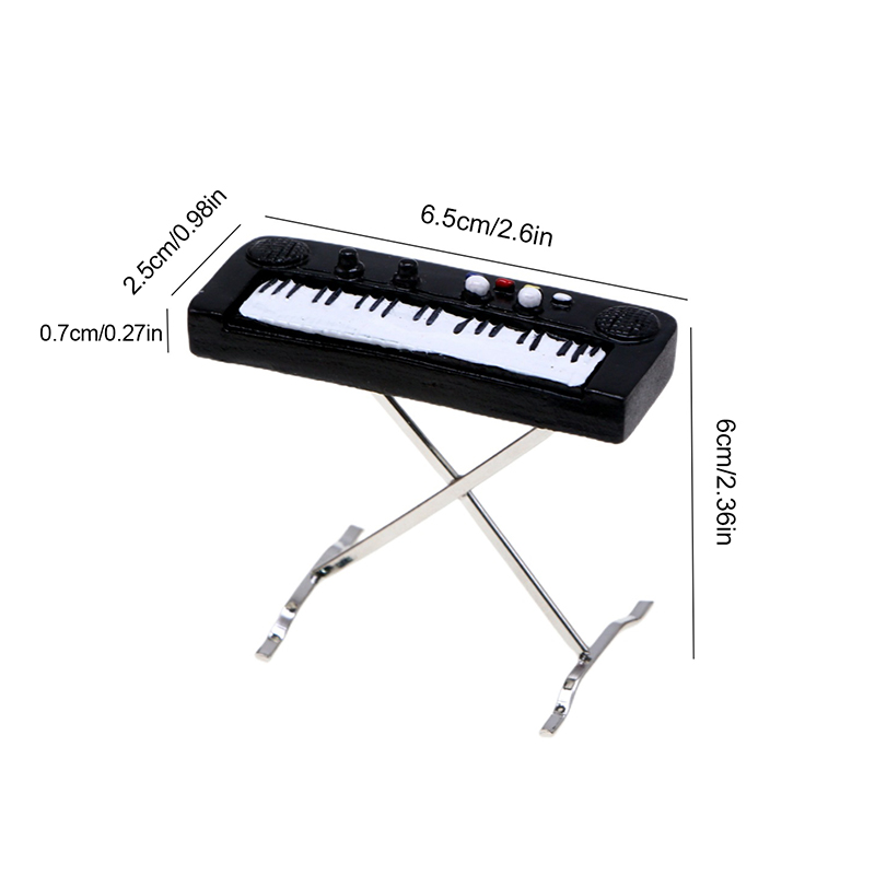 1:12 Dollhouse Miniature Elect - Musical Instrument Of Keyboard review and price